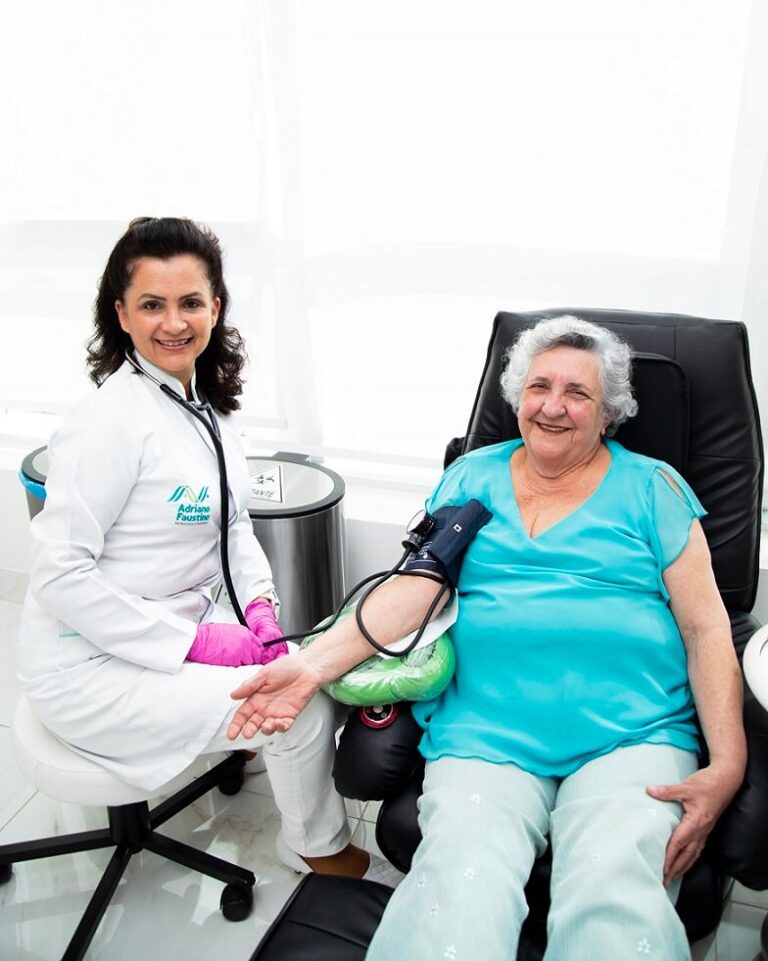 Adriana com paciente